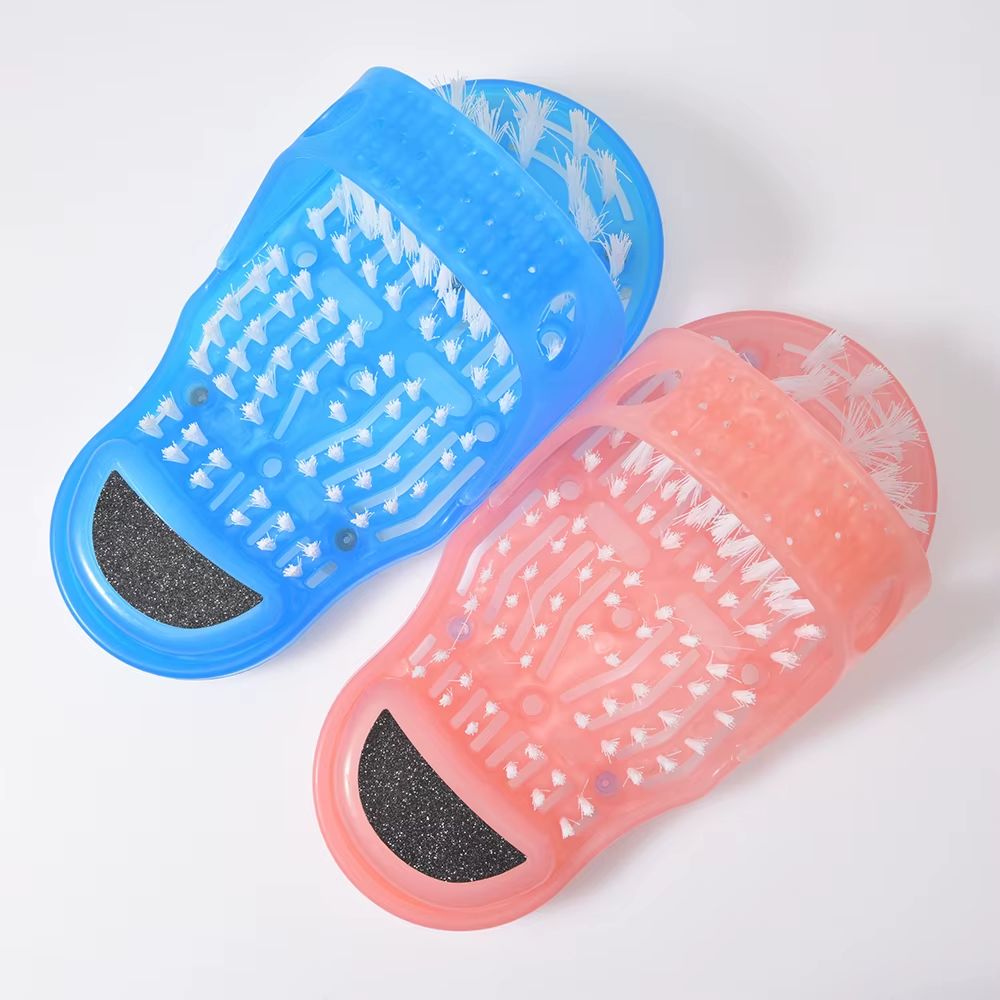 FootSpa Glide Scrubber Massager Slipper  Shower Foot Brush  DeadSkin Remover 1