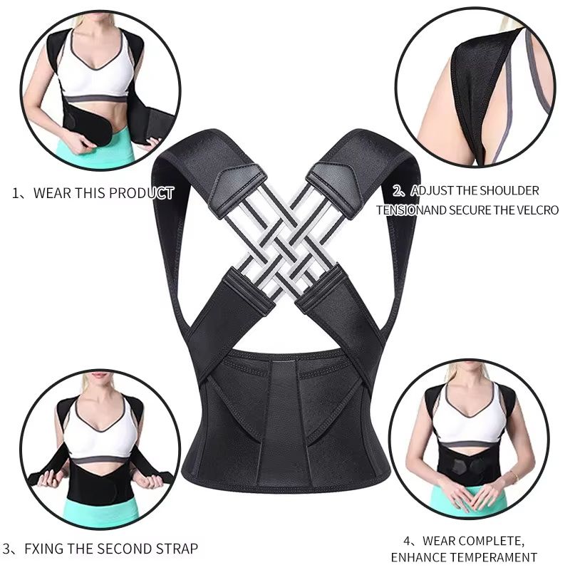 PostureMagnet Premium Back  Shoulder Support Corrector Magnetic Therapy Adjustable Brace 3