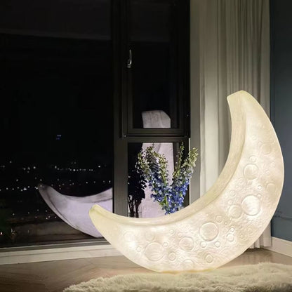 MoonLounge Crescent Floor Lamp  Chair  Nordic Ambient Moonlight Design 4