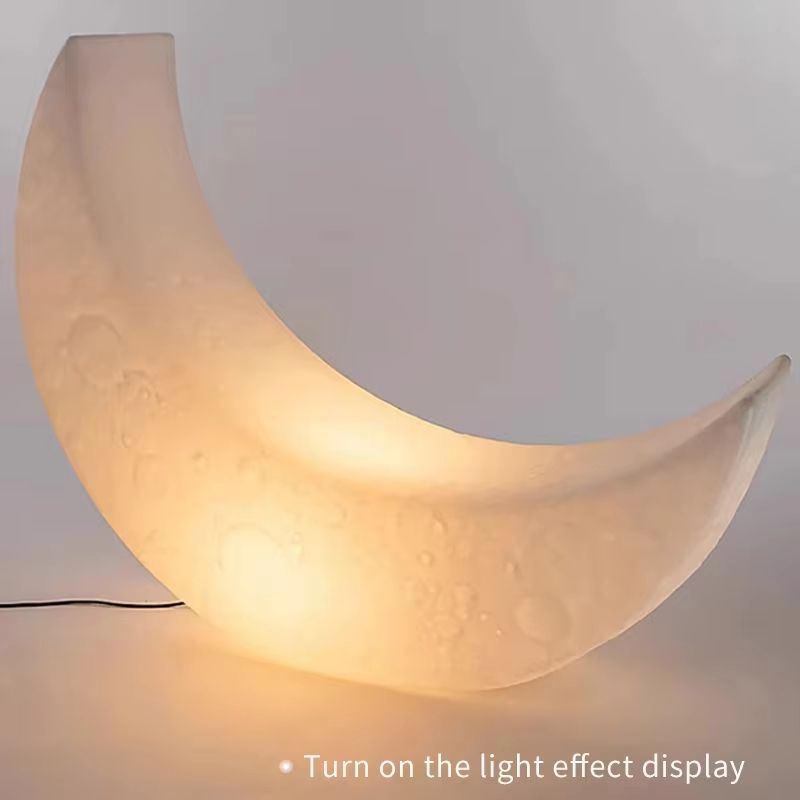 MoonLounge Crescent Floor Lamp  Chair  Nordic Ambient Moonlight Design 5