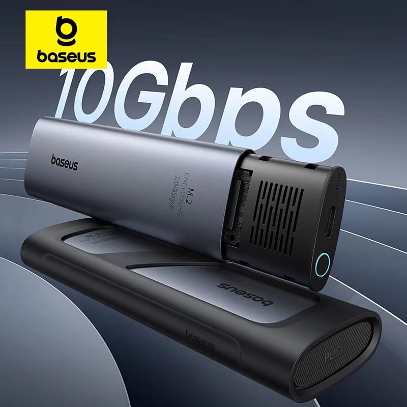 Baseus TurboLink M.2 SSD Enclosure – 10 Gbps NVMe to USB-C 3.2 Gen2 Adapter (Up to 8 TB)