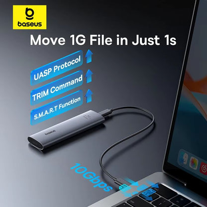 Baseus TurboLink M2 SSD Enclosure  10 Gbps NVMe To USBC 32 Gen2 Adapter Up To 8 TB 1