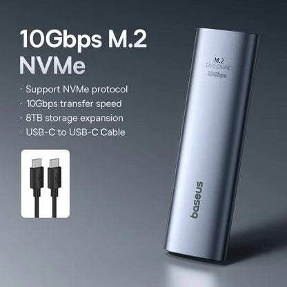 Baseus TurboLink M2 SSD Enclosure  10 Gbps NVMe To USBC 32 Gen2 Adapter Up To 8 TB 6