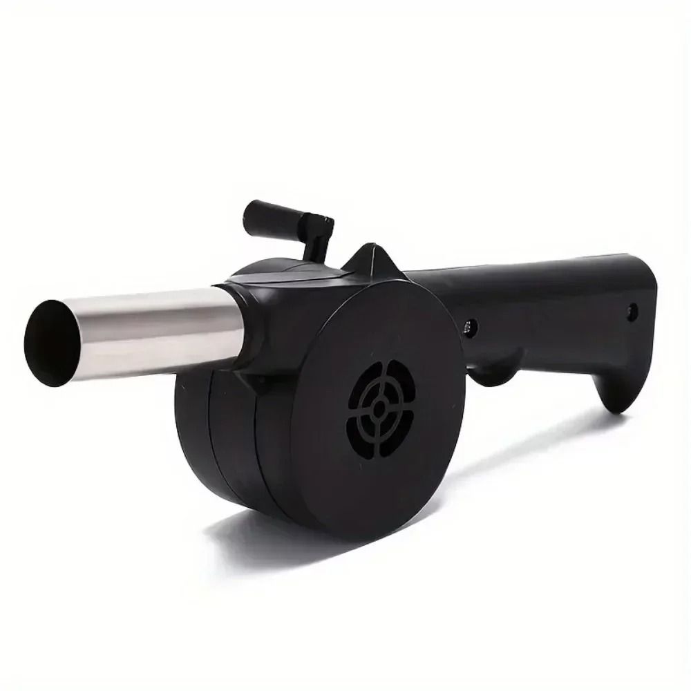 Grill Manual Fan Hand Crank BBQ Fan Portable Air Blower With Handle 1
