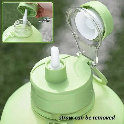 24 Liter Sports Water Bottle With Straw And Handle For Fitness And Outdoor Use 3