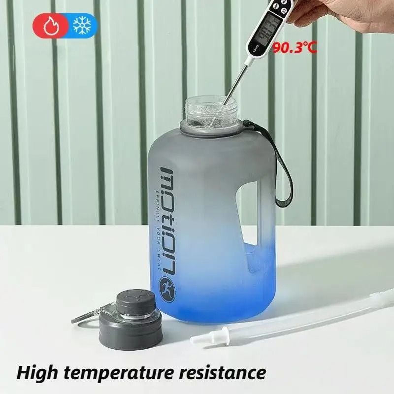 24 Liter Sports Water Bottle With Straw And Handle For Fitness And Outdoor Use 4