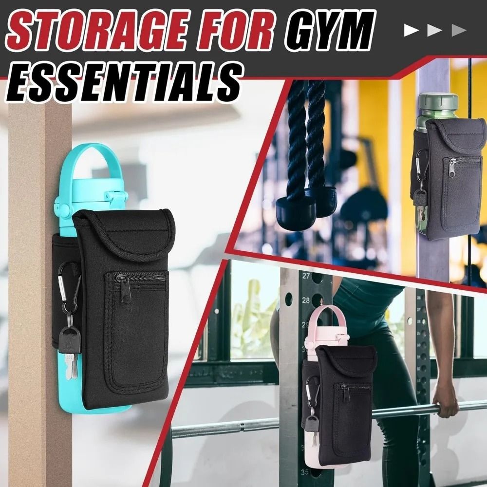 Magnetic Water Bottle Holder With Phone Pocket And Portable Carry Bag 4