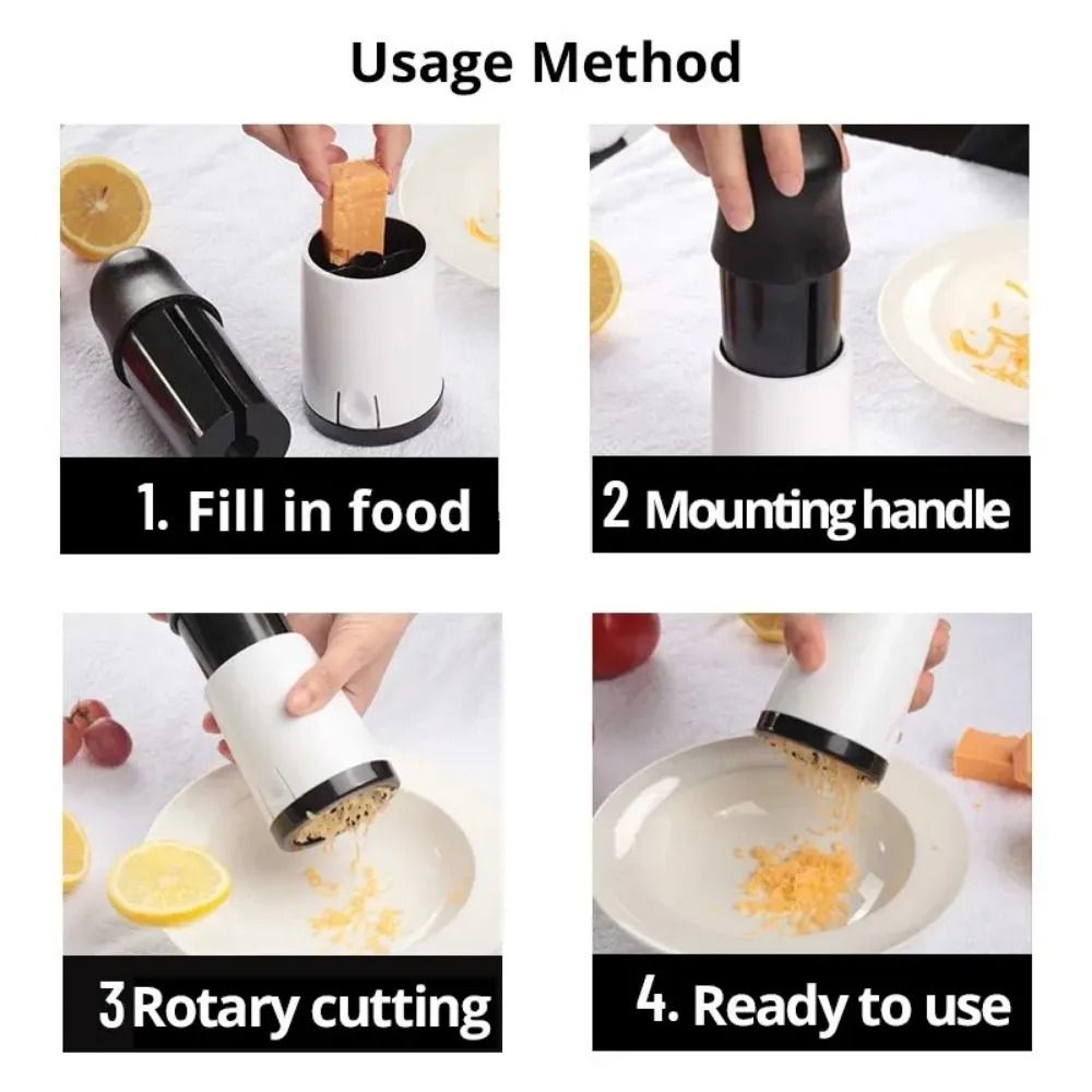 Stainless Steel Cheese Grater With Two Interchangeable Blades For Parmesan Chocolate And Butter 3
