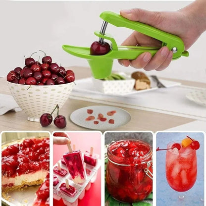 Heavy Duty Cherry Pitter Tool With Space Saving Lock Design 2
