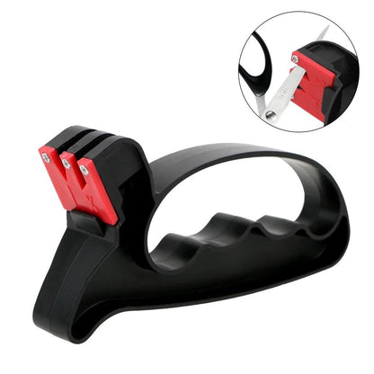 Handheld 3 Level Knife Sharpener for Kitchen Knives and Scissors