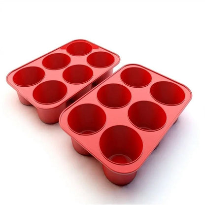 Silicone Jumbo Muffin Pan 6 Cup Large Muffin Pan For Cupcakes Popovers Cheesecake Bites 7