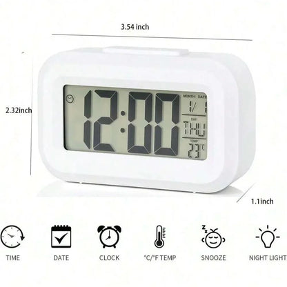 LED Digital Alarm Clock With Backlight Snooze And Calendar Display 5