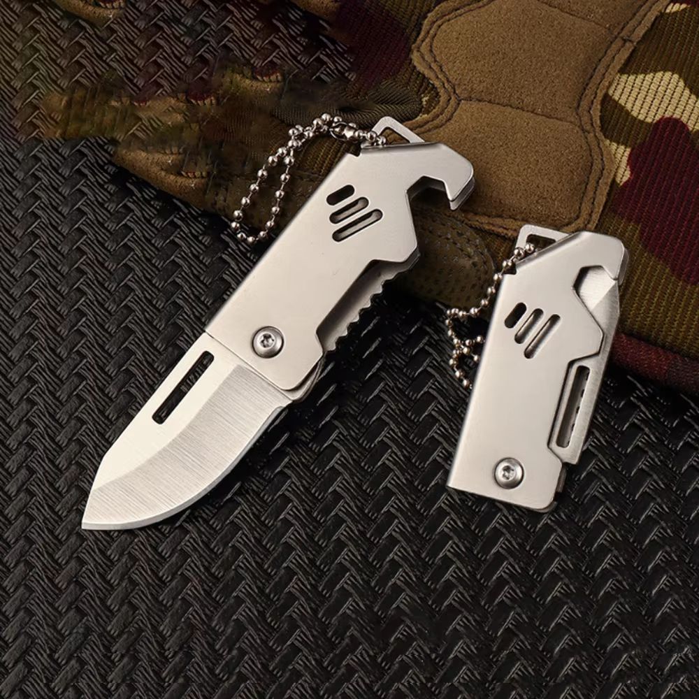 Mini Folding Survival Pocket Knife  Portable Outdoor Camping Pendant Tool 2