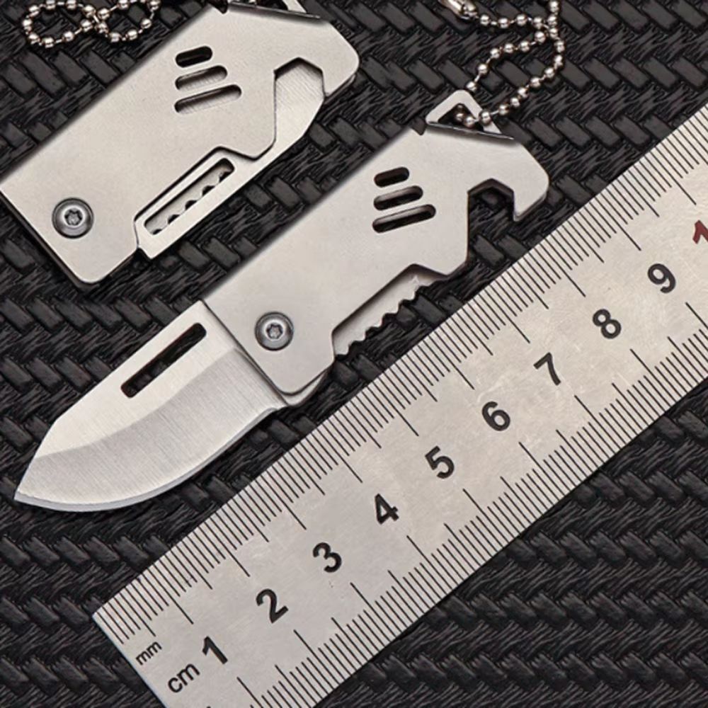 Mini Folding Survival Pocket Knife  Portable Outdoor Camping Pendant Tool 3