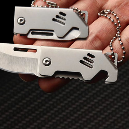 Mini Folding Survival Pocket Knife  Portable Outdoor Camping Pendant Tool 4