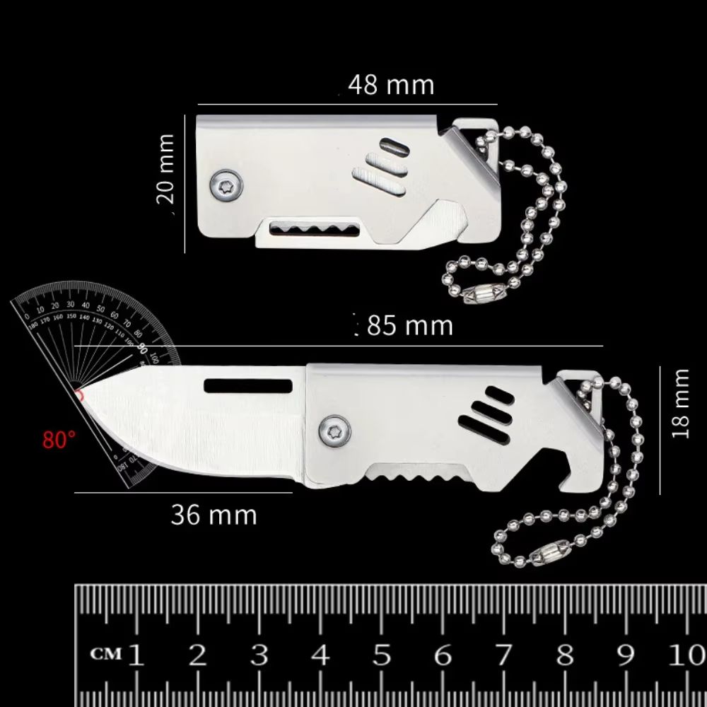 Mini Folding Survival Pocket Knife  Portable Outdoor Camping Pendant Tool 5