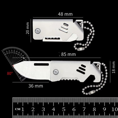Mini Folding Survival Pocket Knife  Portable Outdoor Camping Pendant Tool 5