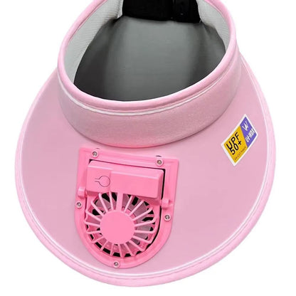 Summer Sun Protection Hat With USB Fan Large Brim Outdoor Sun Visor For Men And Women 3