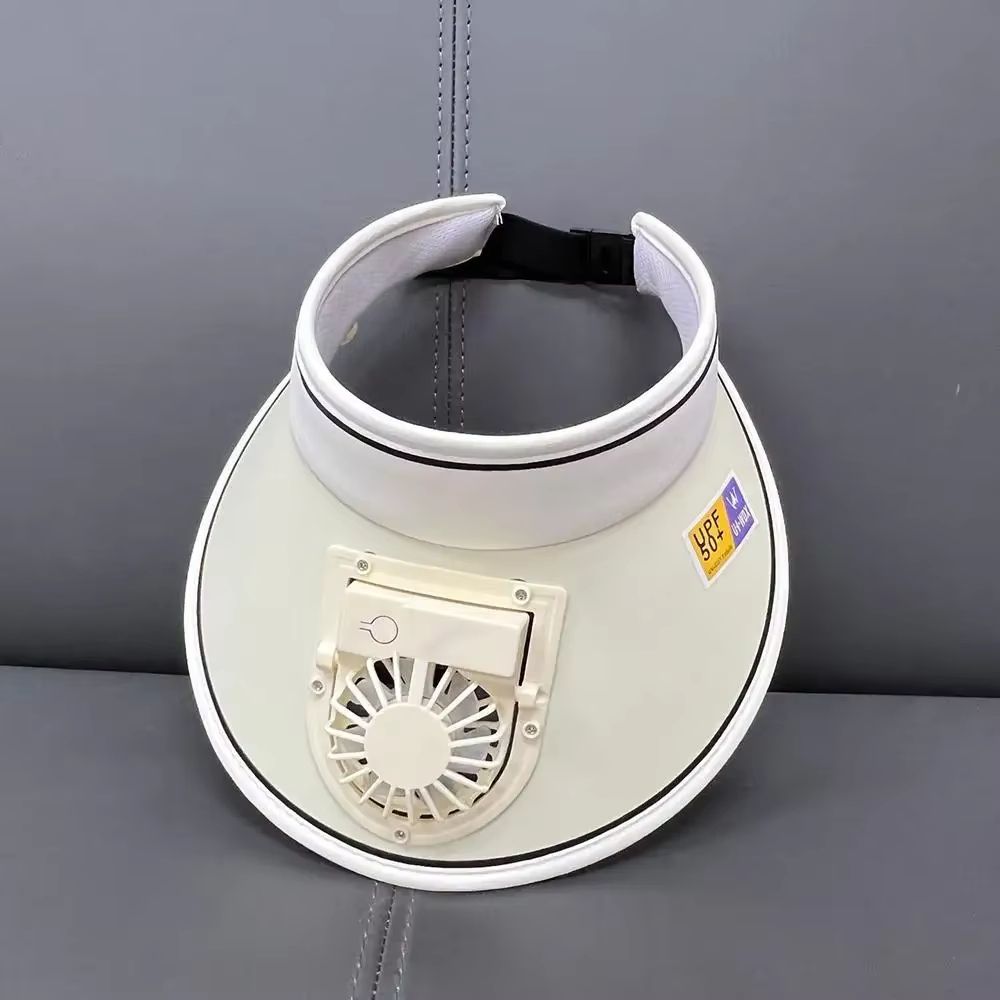 Summer Sun Protection Hat With USB Fan Large Brim Outdoor Sun Visor For Men And Women 5