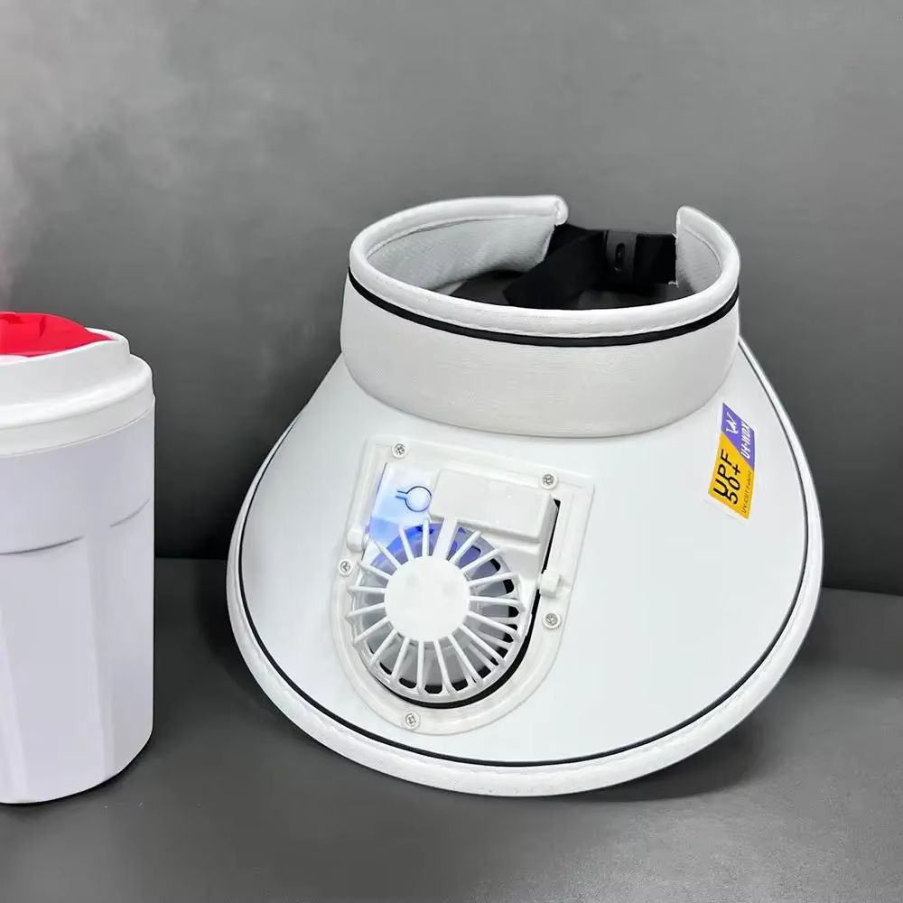Summer Sun Protection Hat With USB Fan Large Brim Outdoor Sun Visor For Men And Women 6
