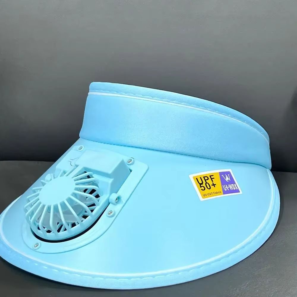 Summer Sun Protection Hat With USB Fan Large Brim Outdoor Sun Visor For Men And Women 8