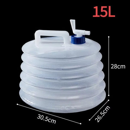 Outdoor Folding Water Container 51015 L Thickened Portable Car Camping Water Storage Bucket 8