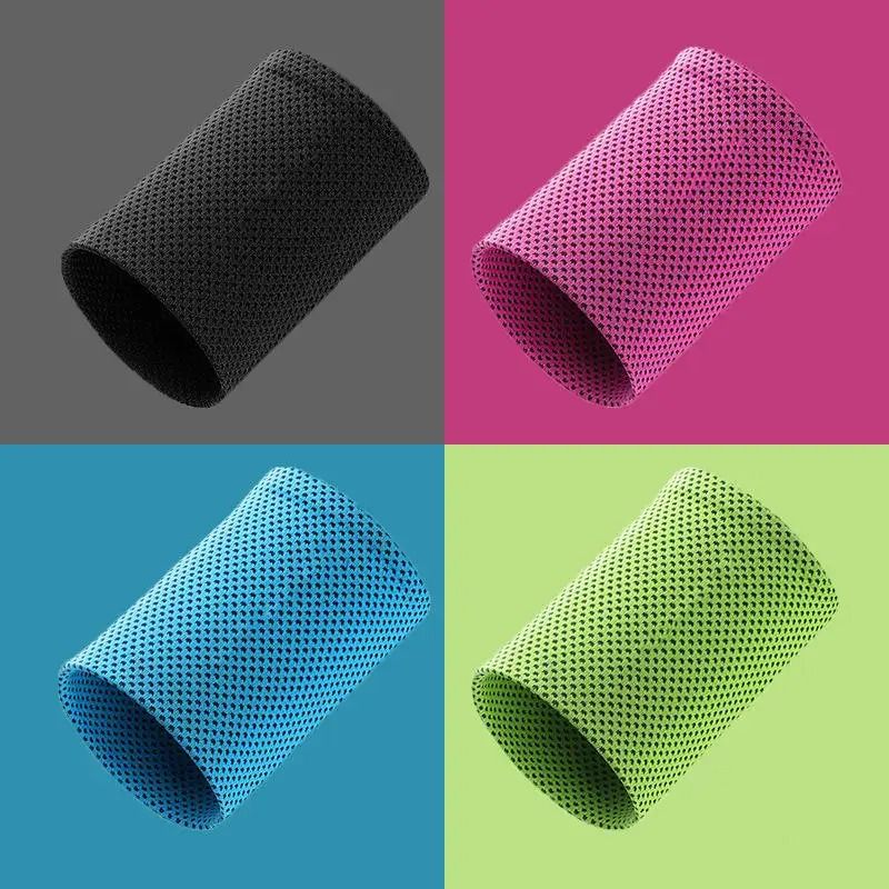 Cooling Sports Wristband Set Breathable Ice Wristbands For Running Fitness Yoga Cycling Hiking 5