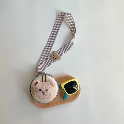Kids Foldable Neckstrap Sunglasses Case Set  ColorBlock UV400 Glasses Pouch For Boys Girls Travel S 9