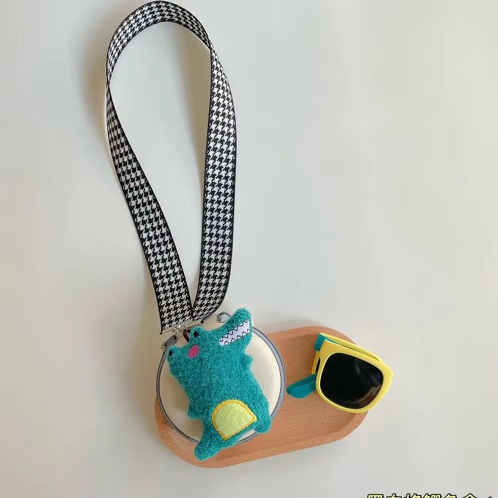 Kids Foldable Neckstrap Sunglasses Case Set  ColorBlock UV400 Glasses Pouch For Boys Girls Travel S 7