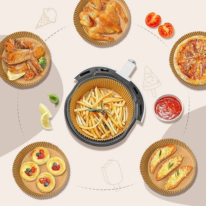 Air Fryer Food Pads Disposable Oil Absorbing Baking Paper Liners 3