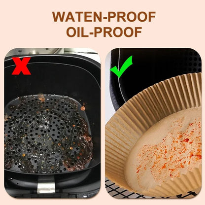 Air Fryer Food Pads Disposable Oil Absorbing Baking Paper Liners 4