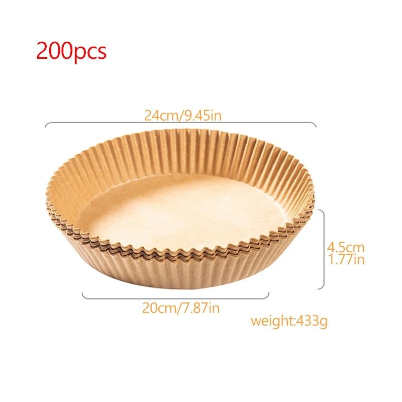 Air Fryer Food Pads Disposable Oil Absorbing Baking Paper Liners 9