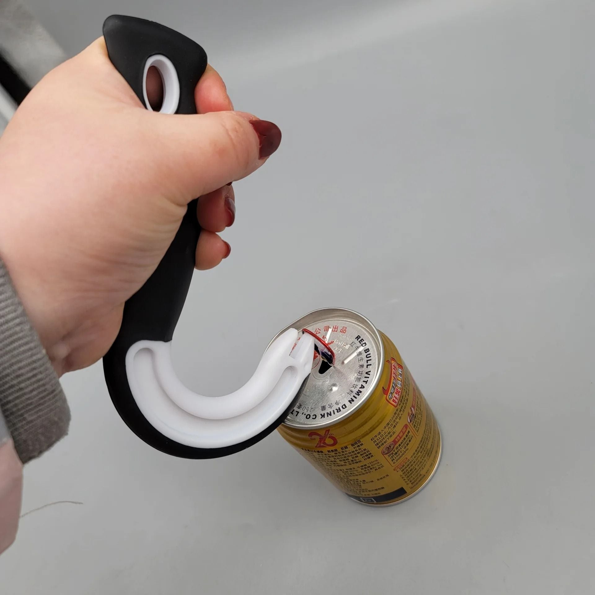 Portable J Shaped Easy Grip Tin Opener Jar Opener And Ring Pull Can Opener 5