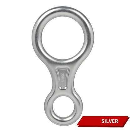 Aluminum Alloy Figure8 Ring Descender Device For Rock Climbing  Safety 9