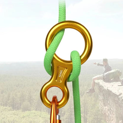 Aluminum Alloy Figure8 Ring Descender Device For Rock Climbing  Safety 1