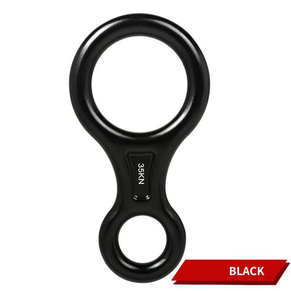 Aluminum Alloy Figure8 Ring Descender Device For Rock Climbing  Safety 6