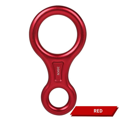 Aluminum Alloy Figure8 Ring Descender Device For Rock Climbing  Safety 7