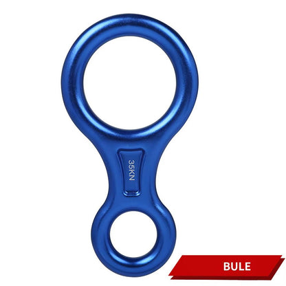 Aluminum Alloy Figure8 Ring Descender Device For Rock Climbing  Safety 8