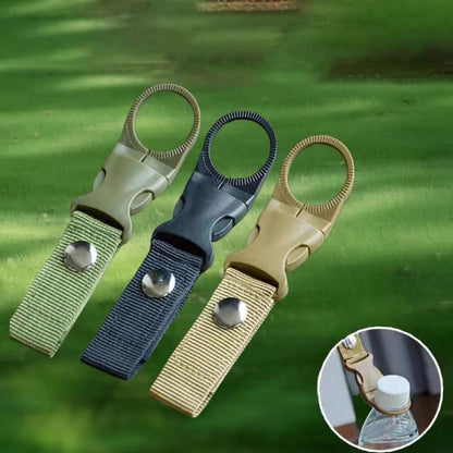 2Pack Quickdraw Carabiner Clip Set  Outdoor Hiking Camping Water Bottle Buckle Holder For MOLLE Web 1