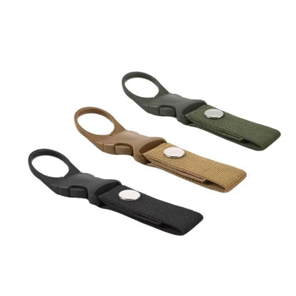 2Pack Quickdraw Carabiner Clip Set  Outdoor Hiking Camping Water Bottle Buckle Holder For MOLLE Web 5
