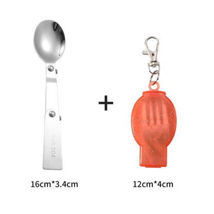 304 Stainless Steel Folding Camping Fork  Portable Travel Cutlery For Hiking And Picnic 7