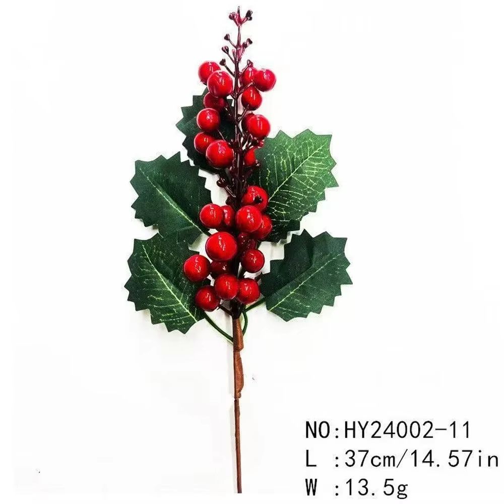 Green And Red Christmas Pine Branch Picks For DIY Holiday Decor 9