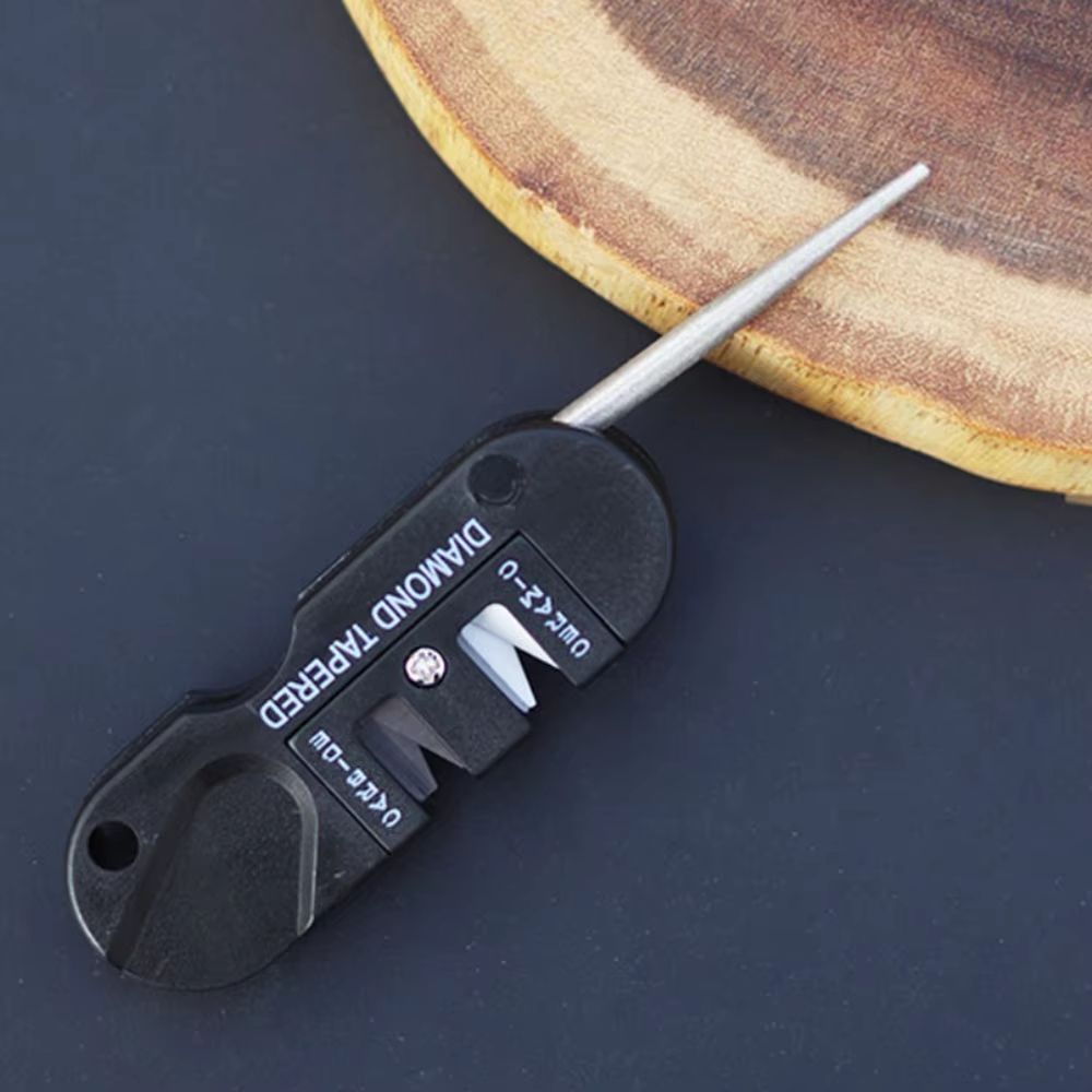 TriEdge Mini 3in1 Portable Tungsten Carbide Steel Sharpener Rod 1