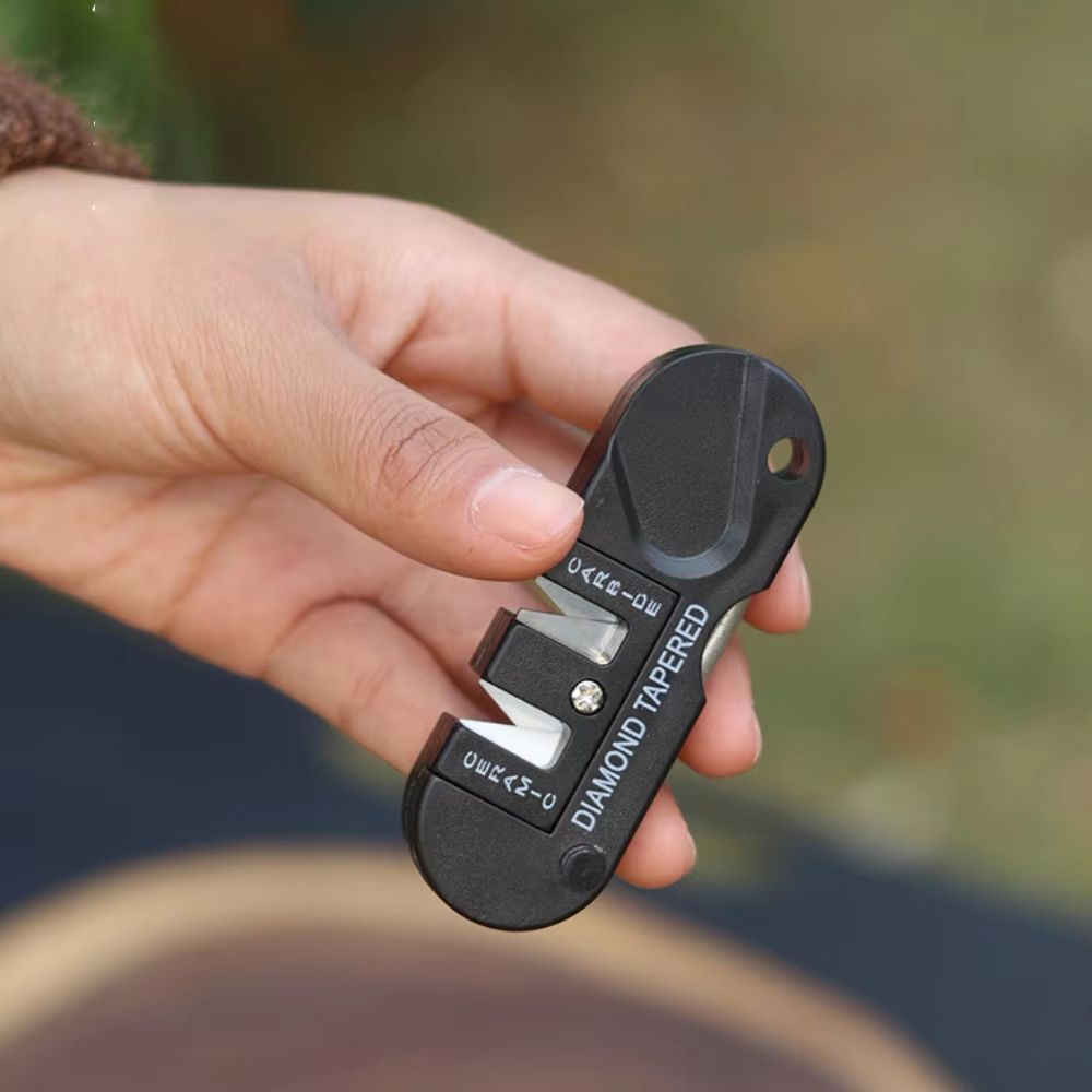 TriEdge Mini 3in1 Portable Tungsten Carbide Steel Sharpener Rod 2