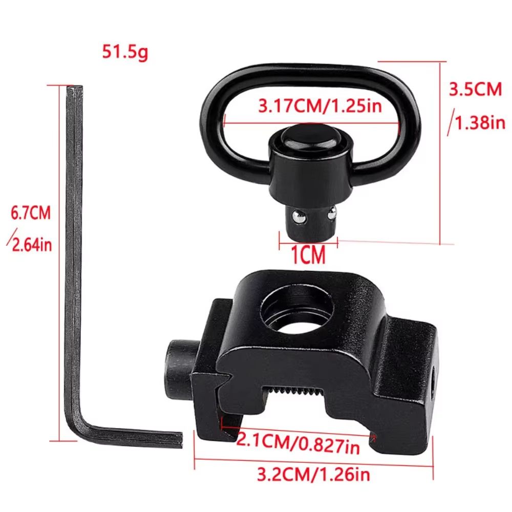UltraLock 3in1 Floating Quick Release QD Ring  125 Base Buckle System 2