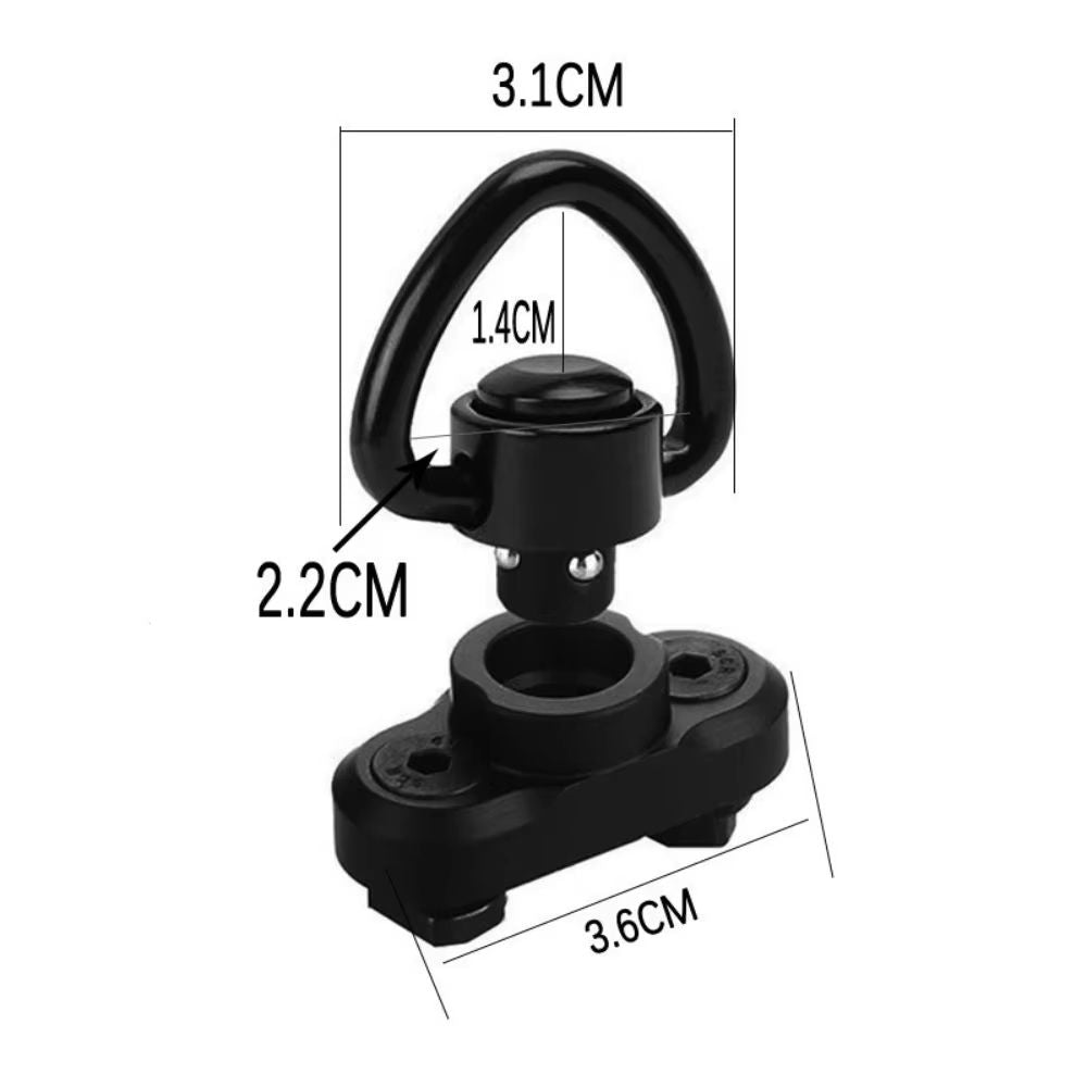 UltraLock 3in1 Floating Quick Release QD Ring  125 Base Buckle System 5