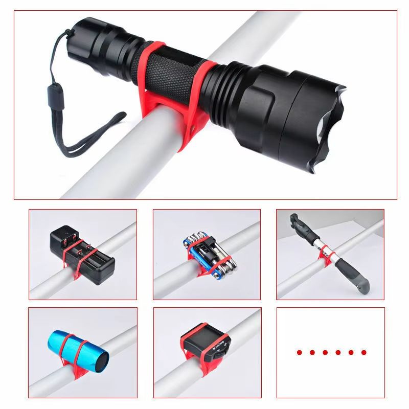 AllRide Flexible Silicone Strap Set For Bike Light  Accessory Mount 2