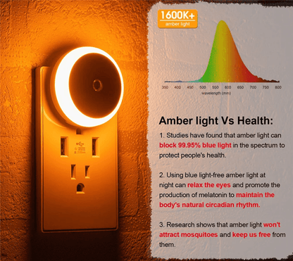 GlowEase PlugIn Smart Dusk To Dawn LED Night Light 1