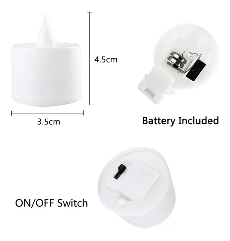 SoftGlow Battery LED Flameless Tea Candle Set 2
