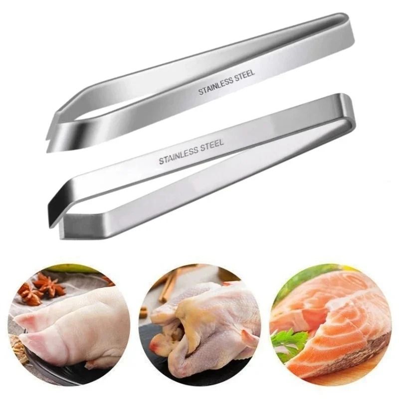Stainless Steel Fish Bone Tweezers for Easy Bone and Hair Removal
